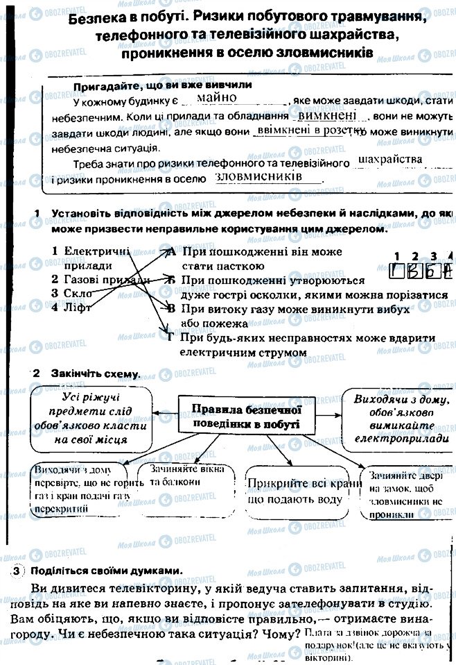 ГДЗ Основы здоровья 5 класс страница 53