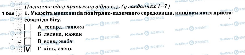 ГДЗ Природоведение 5 класс страница 1