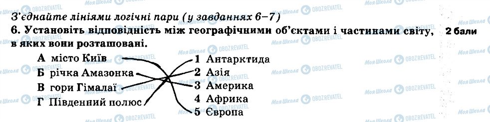 ГДЗ Природознавство 5 клас сторінка 6