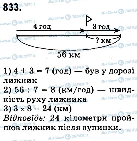 ГДЗ Математика 4 клас сторінка 833