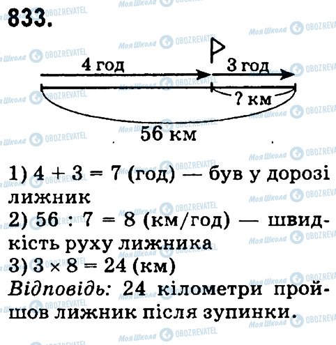 ГДЗ Математика 4 клас сторінка 833