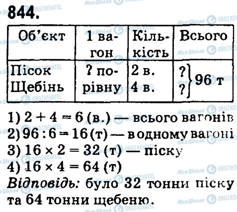 ГДЗ Математика 4 клас сторінка 844