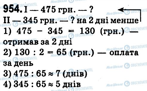 ГДЗ Математика 4 класс страница 954