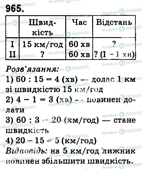 ГДЗ Математика 4 класс страница 965