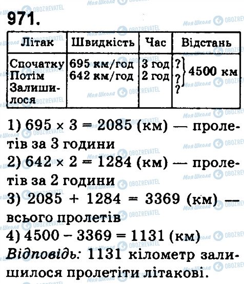 ГДЗ Математика 4 клас сторінка 971