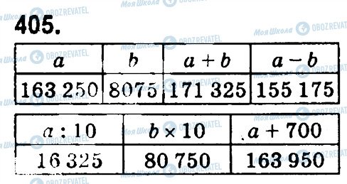 ГДЗ Математика 4 клас сторінка 405