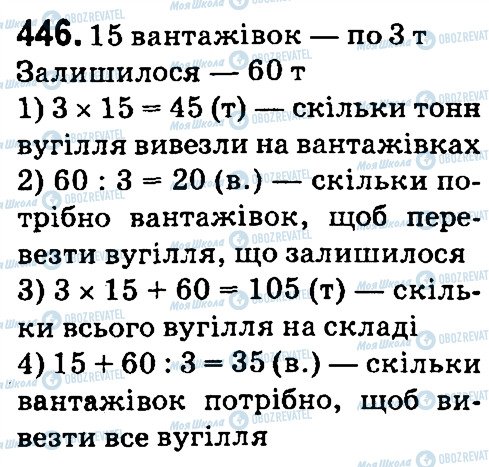 ГДЗ Математика 4 клас сторінка 446