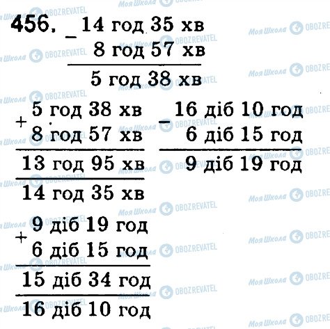 ГДЗ Математика 4 класс страница 456