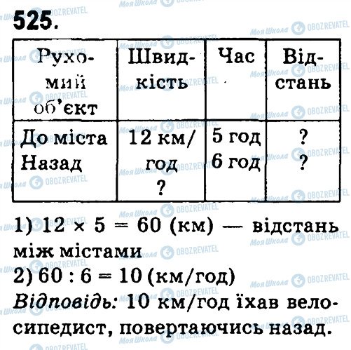 ГДЗ Математика 4 класс страница 525