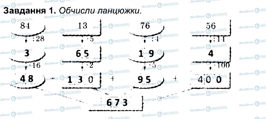 ГДЗ Математика 4 класс страница 1