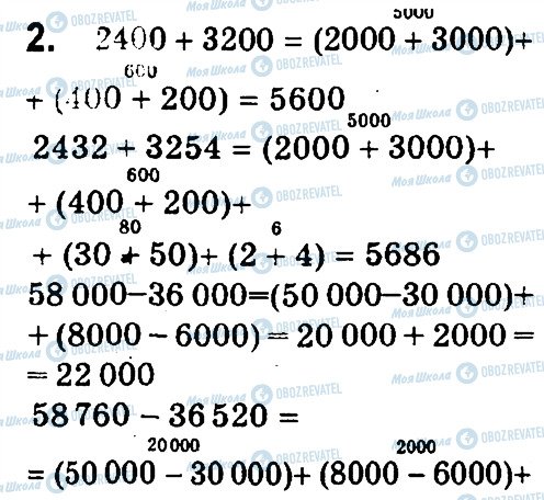 ГДЗ Математика 4 клас сторінка 2