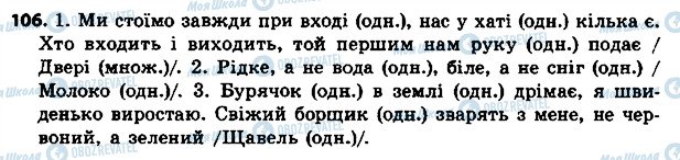 ГДЗ Українська мова 4 клас сторінка 106