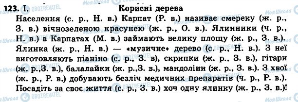 ГДЗ Українська мова 4 клас сторінка 123