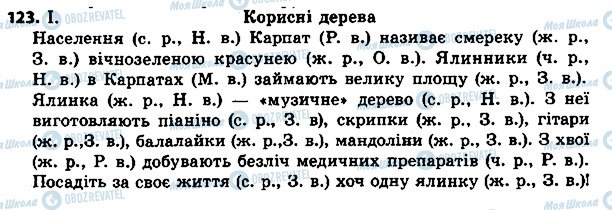 ГДЗ Укр мова 4 класс страница 123