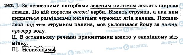 ГДЗ Українська мова 4 клас сторінка 243