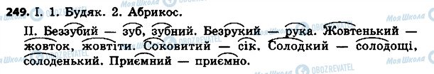 ГДЗ Українська мова 4 клас сторінка 249