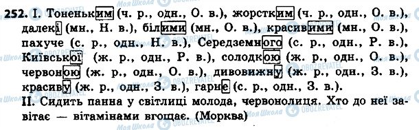 ГДЗ Українська мова 4 клас сторінка 252