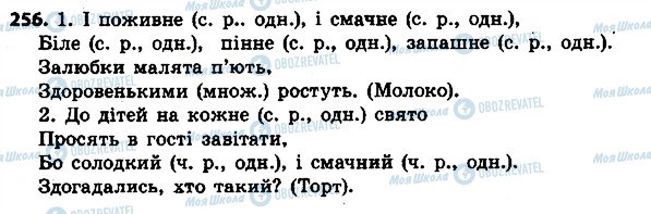 ГДЗ Українська мова 4 клас сторінка 256
