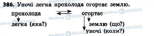 ГДЗ Українська мова 4 клас сторінка 386