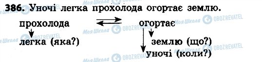 ГДЗ Українська мова 4 клас сторінка 386