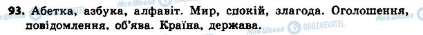 ГДЗ Українська мова 4 клас сторінка 93
