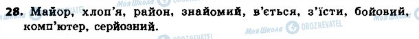 ГДЗ Українська мова 4 клас сторінка 28