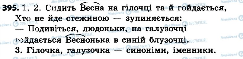 ГДЗ Укр мова 4 класс страница 395