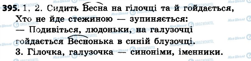 ГДЗ Українська мова 4 клас сторінка 395