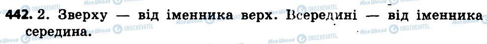 ГДЗ Українська мова 4 клас сторінка 442
