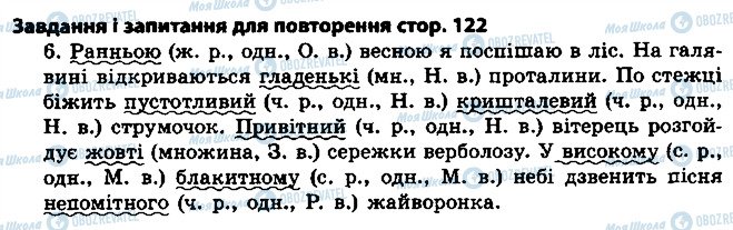 ГДЗ Українська мова 4 клас сторінка ст122