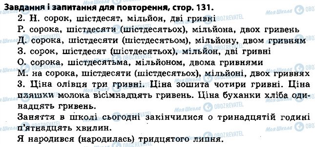 ГДЗ Укр мова 4 класс страница ст131