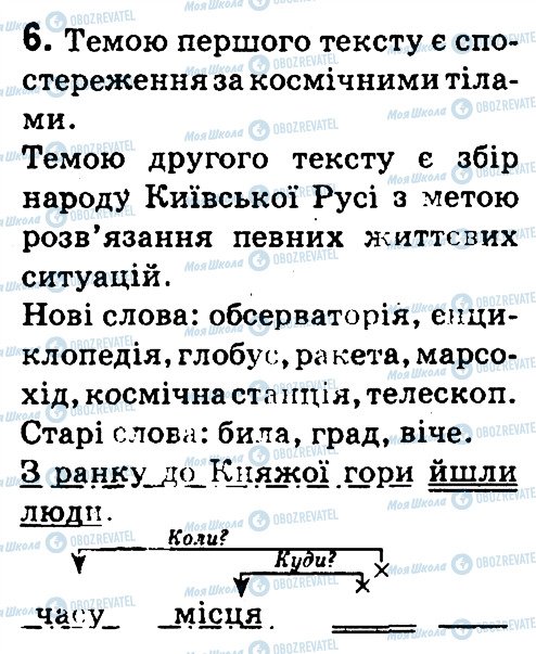 ГДЗ Українська мова 4 клас сторінка 6