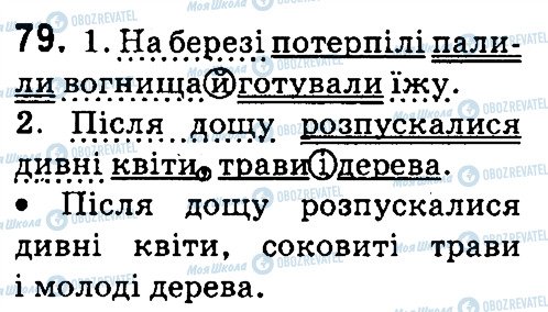 ГДЗ Українська мова 4 клас сторінка 79
