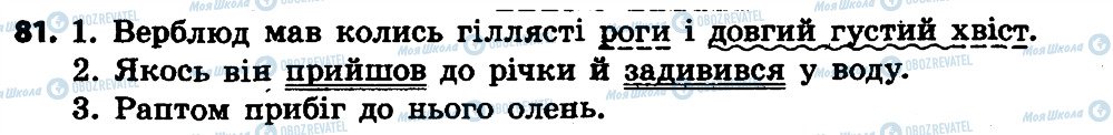 ГДЗ Українська мова 4 клас сторінка 81