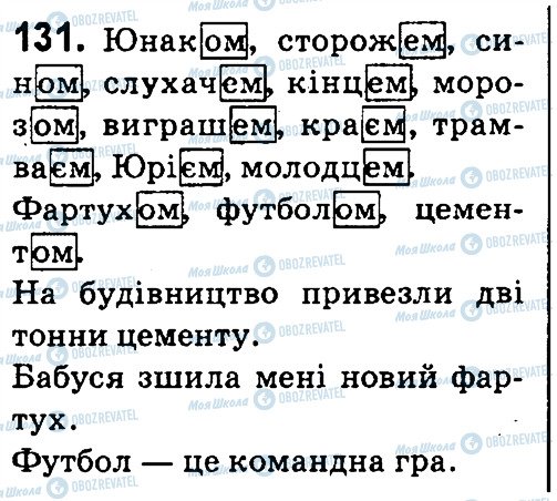 ГДЗ Українська мова 4 клас сторінка 131