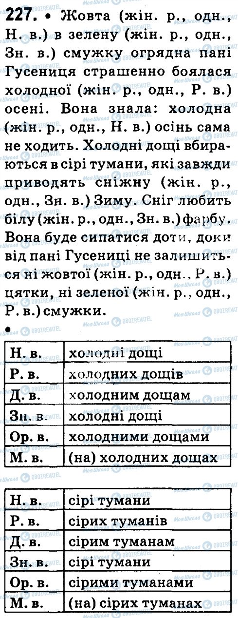 ГДЗ Укр мова 4 класс страница 227