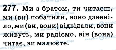 ГДЗ Українська мова 4 клас сторінка 277