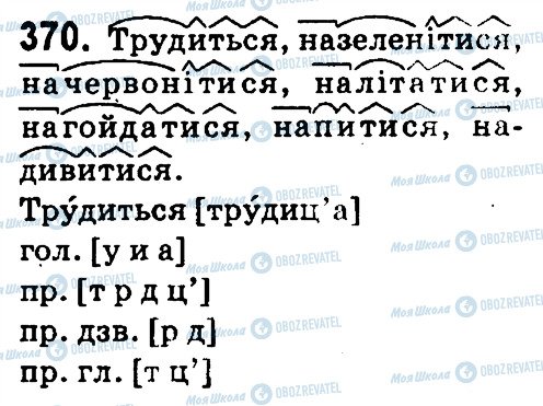 ГДЗ Українська мова 4 клас сторінка 370