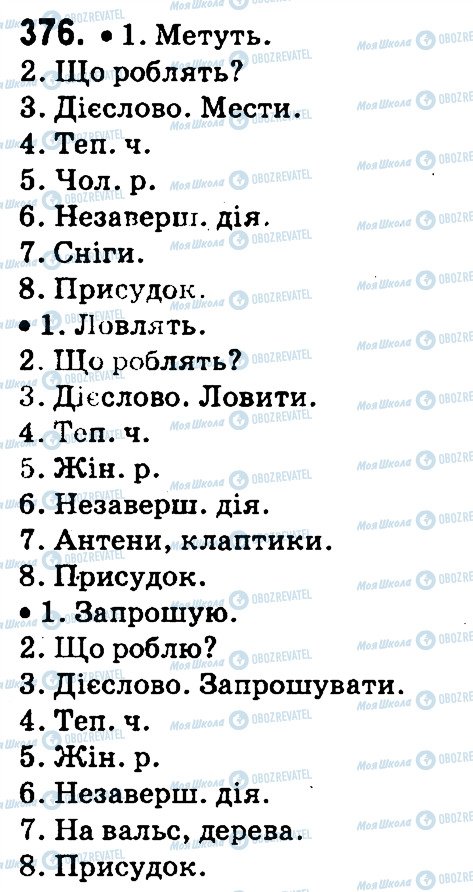 ГДЗ Українська мова 4 клас сторінка 376
