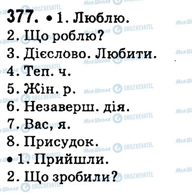 ГДЗ Українська мова 4 клас сторінка 377