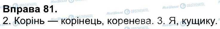 ГДЗ Українська мова 4 клас сторінка 81