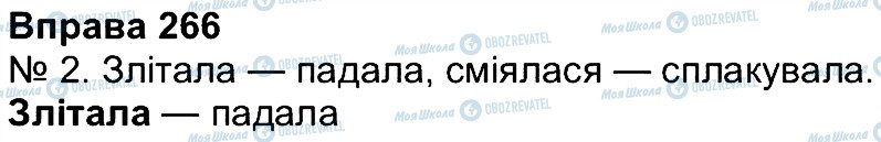 ГДЗ Укр мова 4 класс страница 266