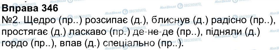 ГДЗ Українська мова 4 клас сторінка 346