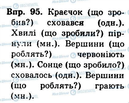 ГДЗ Укр мова 4 класс страница 95