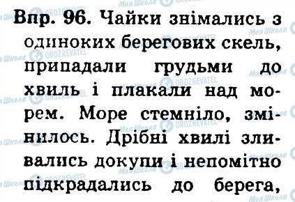 ГДЗ Українська мова 4 клас сторінка 96