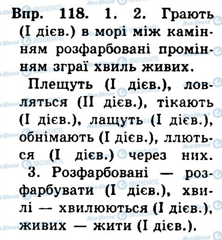 ГДЗ Укр мова 4 класс страница 118