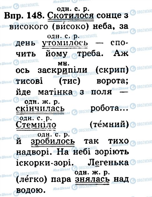 ГДЗ Українська мова 4 клас сторінка 148