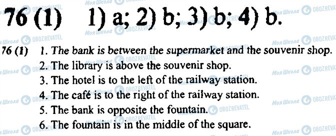 ГДЗ Англійська мова 4 клас сторінка 76
