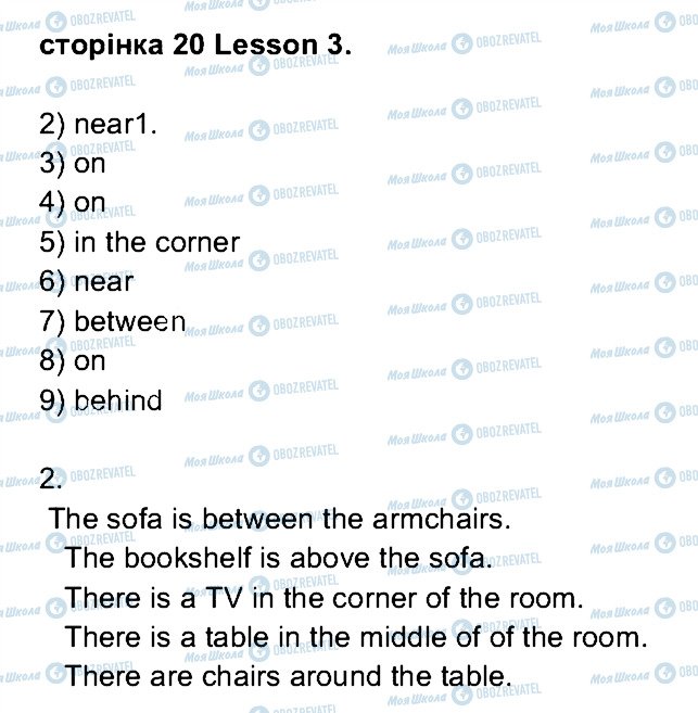 ГДЗ Англійська мова 4 клас сторінка ст20