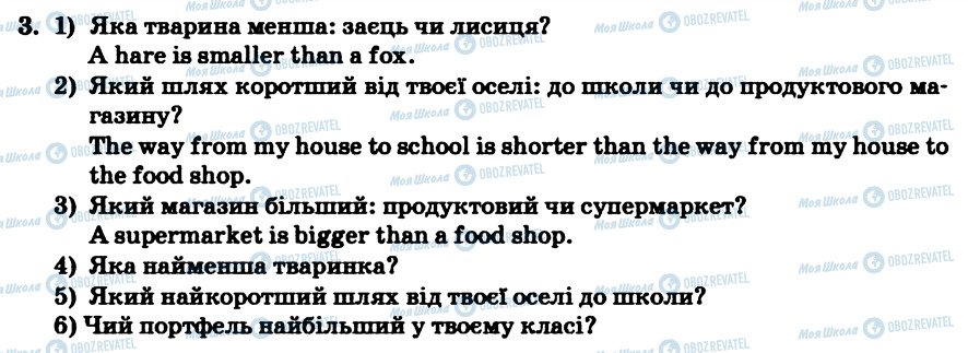 ГДЗ Англійська мова 4 клас сторінка 3